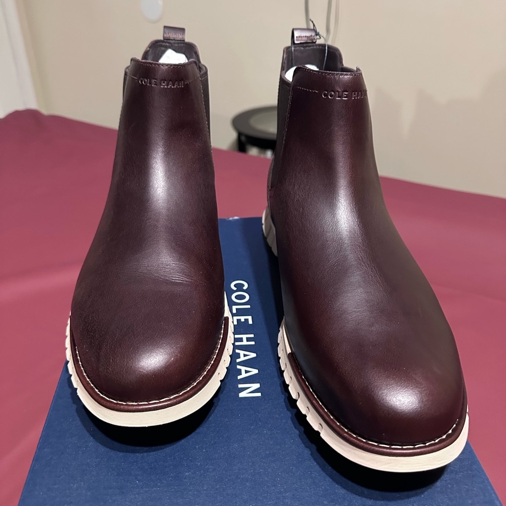 Cole Haan Men's Dark Brown Leather Boots
